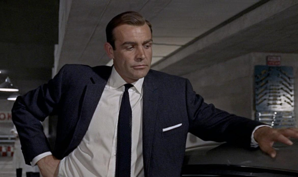 A James Bond Essential: The black knitted tie